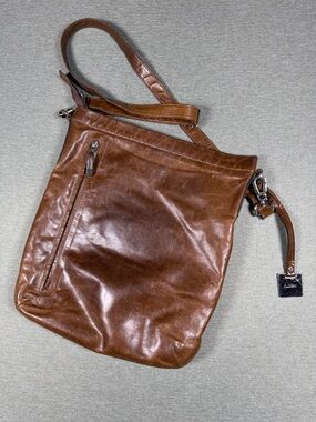 RUDSAK Brown Leather Crossbody Bag